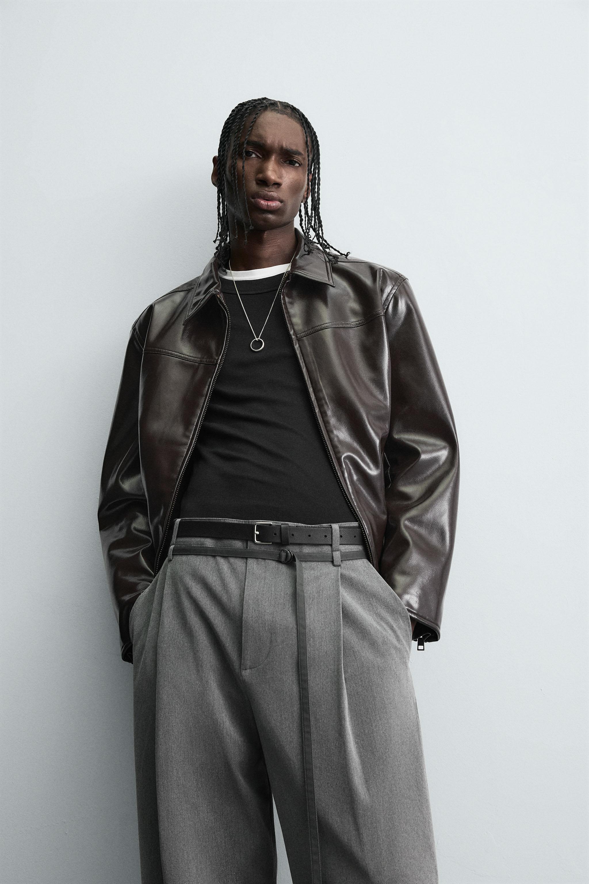 BALLOON PLEATED BELTED PANTS
